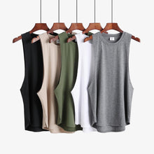 Load image into Gallery viewer, New Fitness clothing blank sleeveless mens gyms stringer tank top bodybuilding tanktop men sportwear undershirt fashion vest