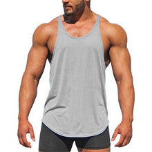 Load image into Gallery viewer, Summer Brand Cotton Sleeveless Shirt Casual Fashion Fitness Stringer Tank
